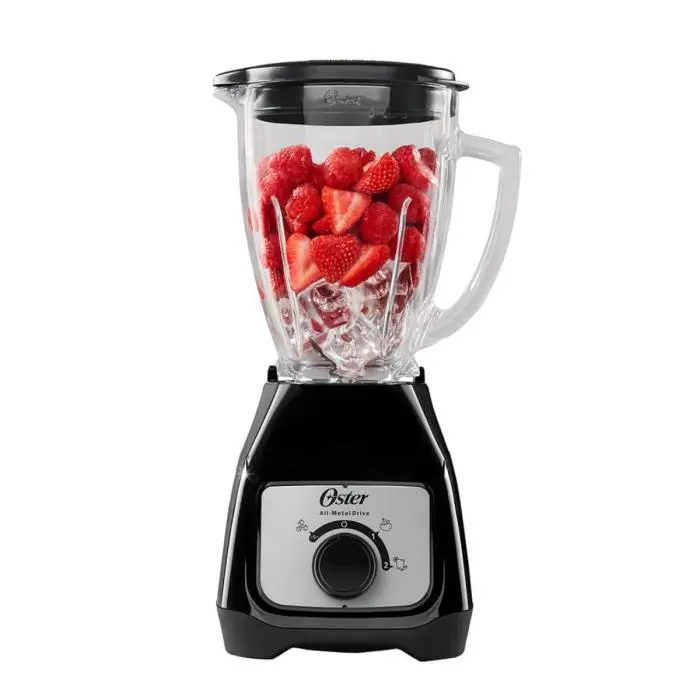 LICUADORA KALIMAN OSTER   NEGRA   PERILLA 2 VELOCIDADES   PULSO   JARRA VIDRIO   POTENCIA DE 800W
