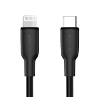 CABLE ARGOM USB C A LIGHTNING 1.8 METROS SILICONE NEGRO ARG CB 0072BK