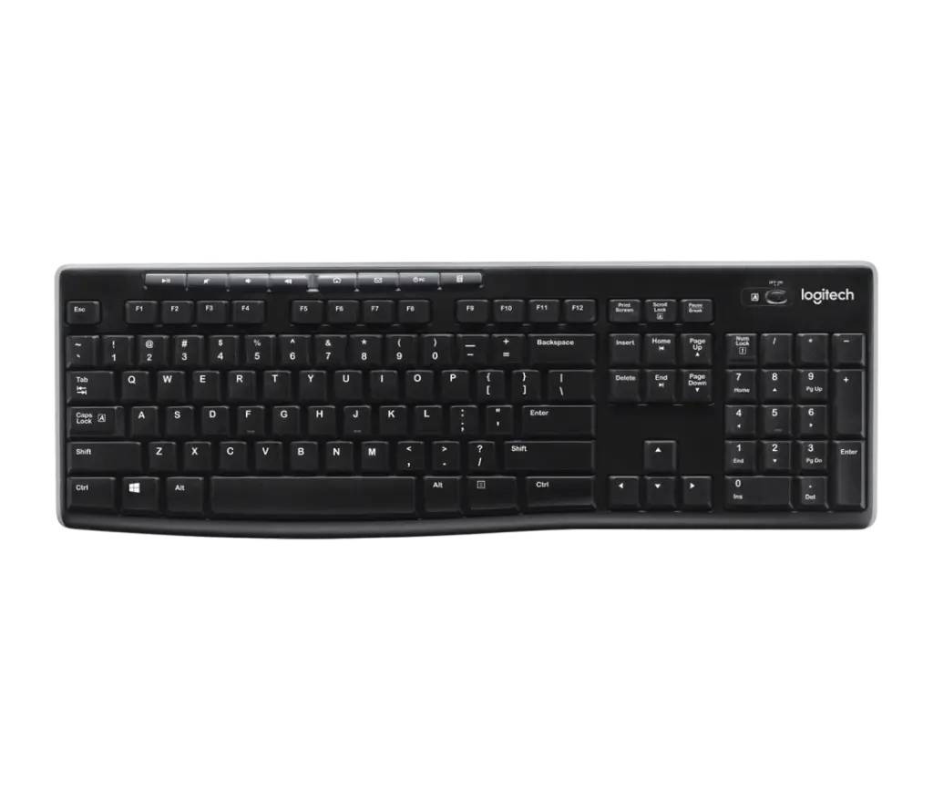 TECLADO LOGITECH CORDLESS K270 KYBD SPANISH BLACK UNIFYING 2.4GHZ