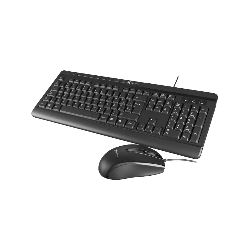COMBO TECLADO Y MOUSE KLIPX KCK 251S ES CON CABLE USB MULT