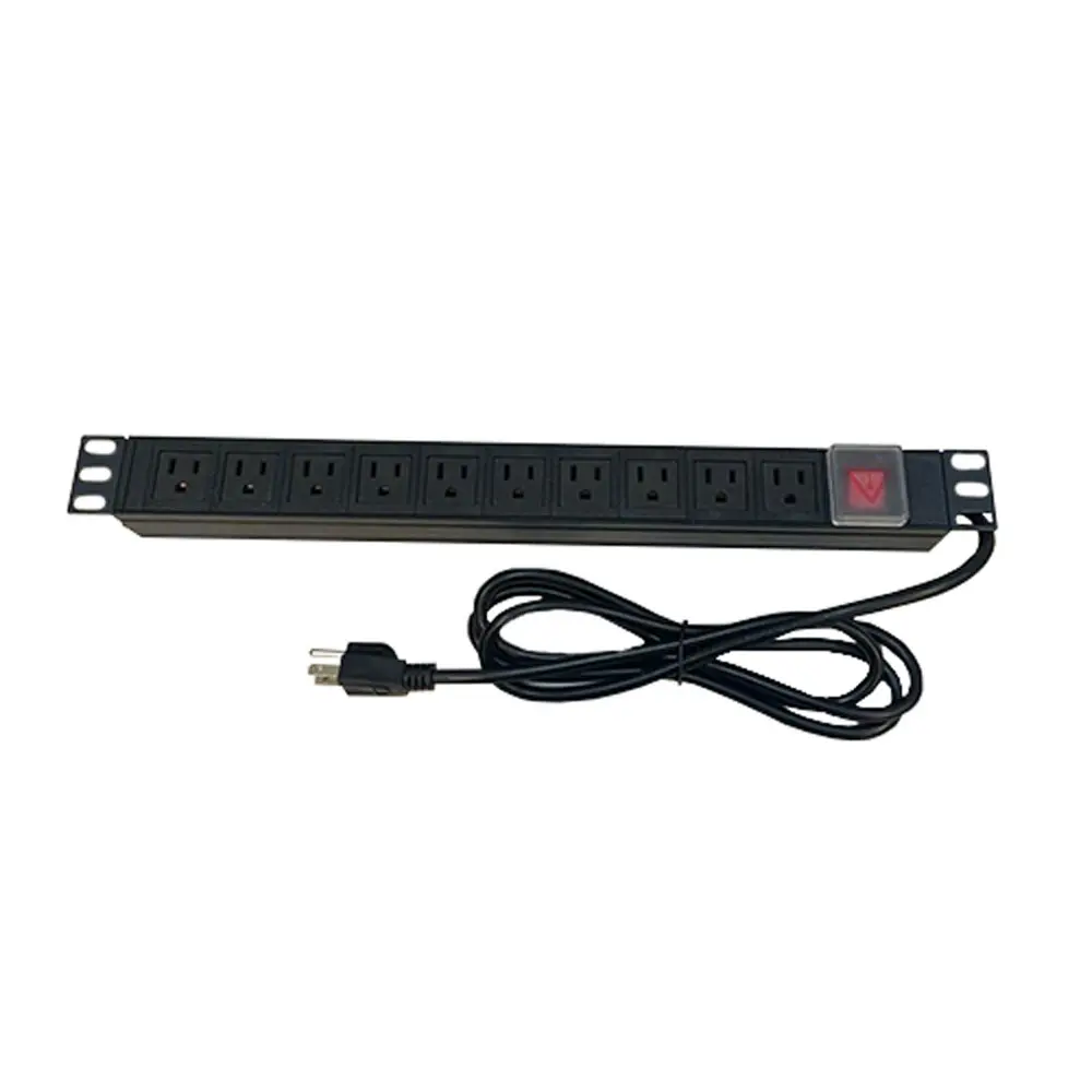 REGLETA LINET PDU HORIZONTAL DE 10 TOMAS