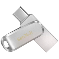 MEMORIA USB SANDISK ULTRA DRIVE LUXE 256GB USB C USB 3.1 GEN 1 COLOR PLATEADO COMPATIBLE CON IOS 10.0.2 , ANDROID 11 , MACOS V.10.9 , WINDOWS 10 