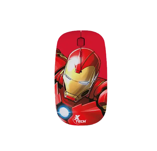 MOUSE INALAMBRICO XTECH IRON MAN 1600DPI ROJO XTMM340IM