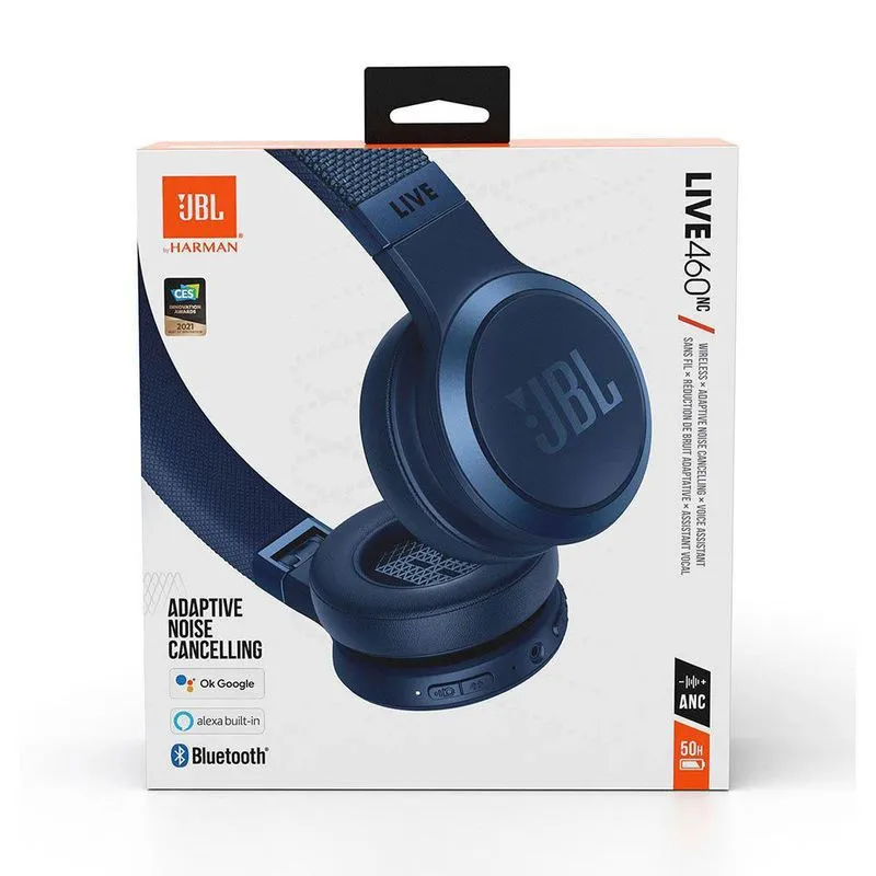 AUDIFONO JBL HEADPHONE BT LIVE 460 BLUE