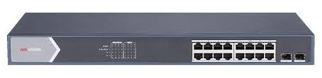SWITCH HIKVISION POE INTELIGENTE GIGABIT 16 PUERTOS PUERTOS DE FIBRA ÓPTICA GIGABIT, ESTÁNDAR IEEE 802.3AT/AF ENVIO DE ALARMAS