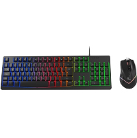 TECLADO MOUSE OPTICO XTECH XTK 530S ESPAÑOL USB GAMING CON RGB