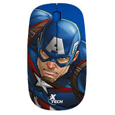 MOUSE XTECH MARVEL CAPTAIN AMERICA WIRELESS 100D XTM M340CA