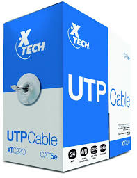 CABLE XTECH UTP CAT5E 1000FT GRAY XTC 220 24 AWG / 304 MTS CON 80 CM C/CAJA