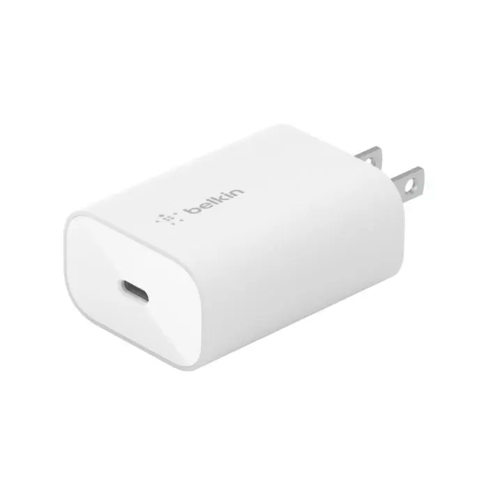 CARGADOR CUBO BELKIN 25W AC CHARGER USB C PD 3.0 PPS WALL CHARGER WHITE