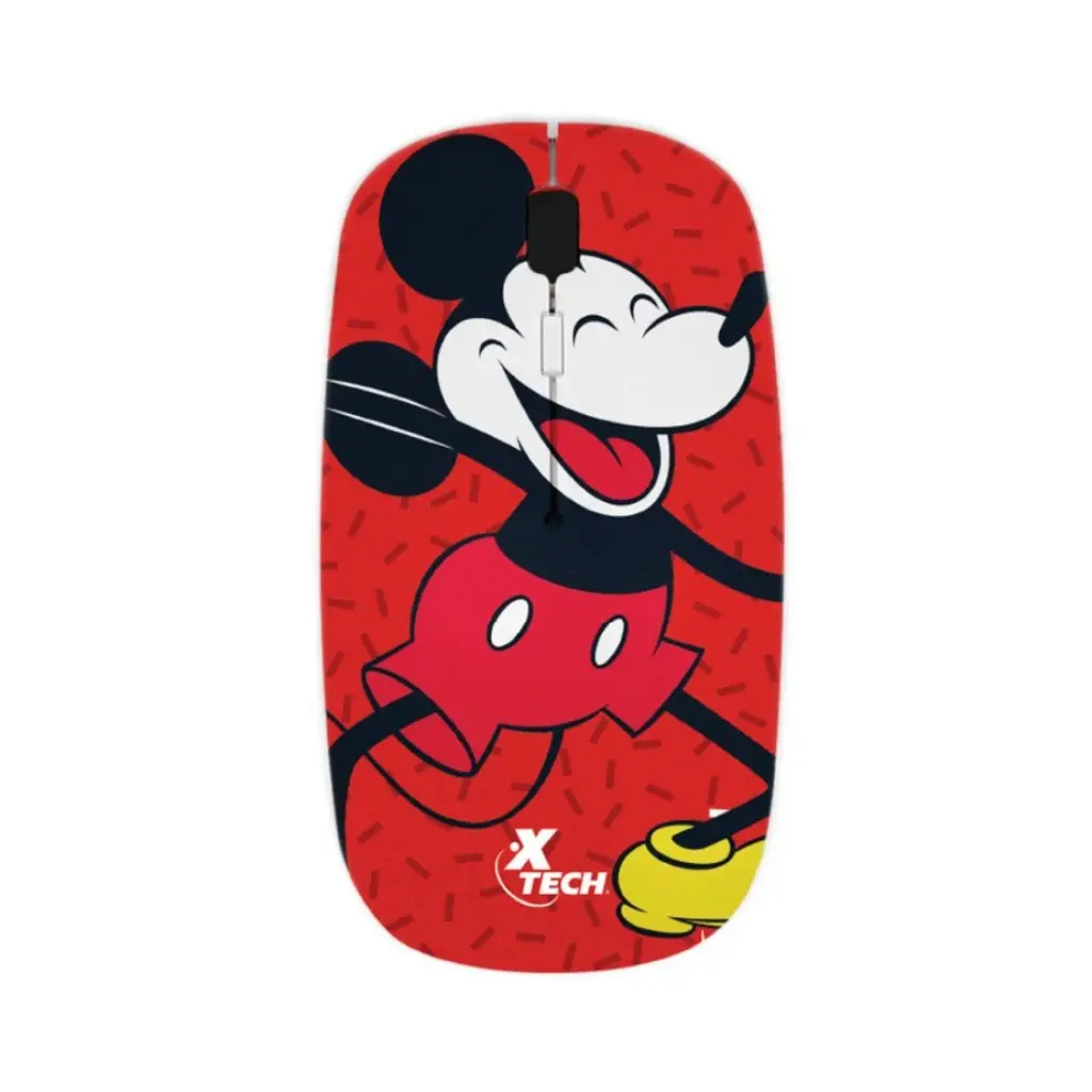 MOUSE INALAMBRICO XTECH MICKEY MOUSE 1600DPI ROJO XTM D340MK