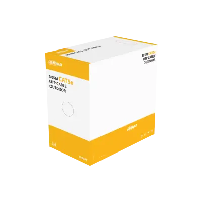 BOBINA DE CABLE EXTERIOR CAT5E DE 305MTS (100% COBRE), NEGRO DAHUA BOBINA