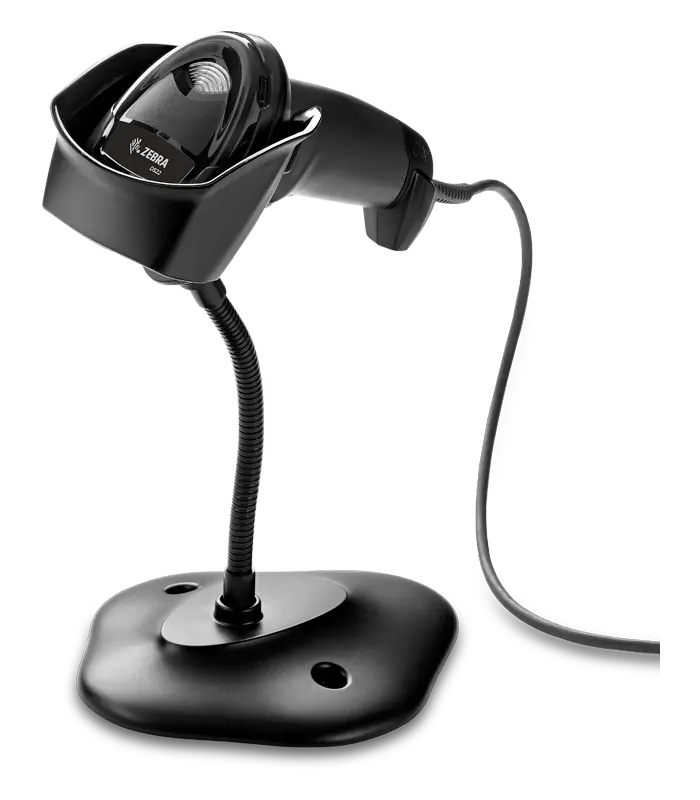 LECTOR DE CODIGOS ZEBRA DS2208SR BLACK 2D USB CABLE KIT W/STAND ALAMBRICO