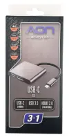 ADAPTADOR AON AO AD 1017 USB C A USB C USB A Y HDMI