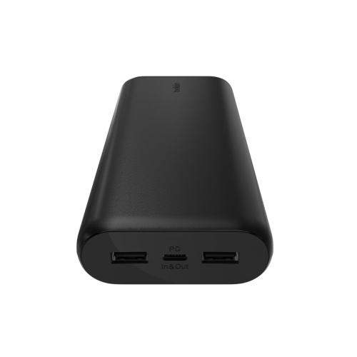 [BPB014btBK] BATERIA EXTERNA BELKIN 20K POWER BANK 2.4 USB A X2 USB C PD 20W INPUT ONLY 