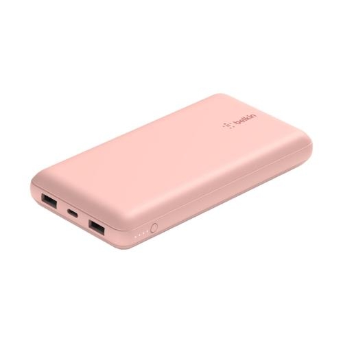 [BPB012btRG] POWER BANK BELKIN 20K USB AX2 USB C 15W RG