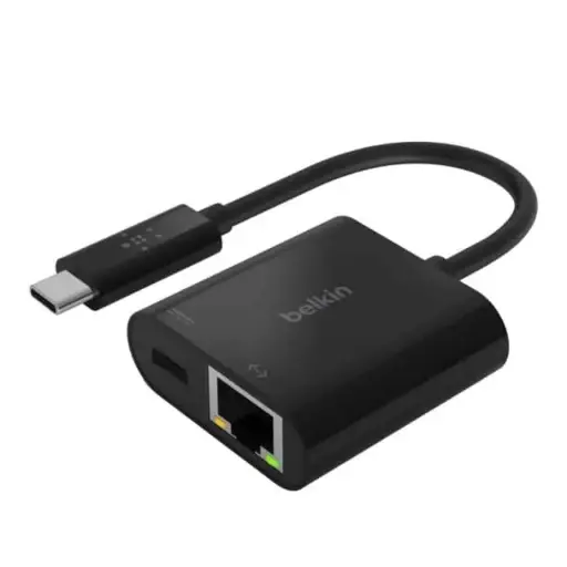 [AB141BLK77] ADAPTADOR BELKIN USB C TO ETHERNET CHARGE 60W