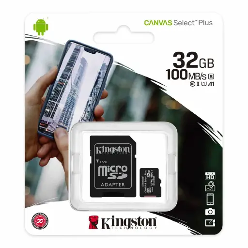 [SDCS2/32GB] MICRO SD KINGSTON 32GB MICSDHC CANVAS SELECT PLUS 100R A1 C10 CARD