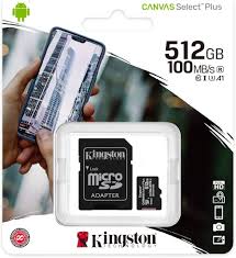 [SDCS2/512GB] MCRO SDKINGSTON 512GB MICSDXC CANVAS SELECT PLUS 100R A1 C10 SDCS2/512GB