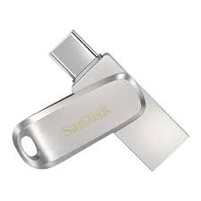[FLAUD-SN-UDL12P] MEMORIA USB SANDISK ULTRA DRIVE LUXE 128GB USB C COLOR PLATEADO