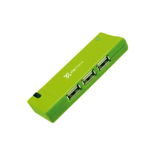 [HUBUSB-KLX-400A] HUB USB DE 4 PUERTOS USB 2.0 KLIPXTREME KUH 400G VERDE