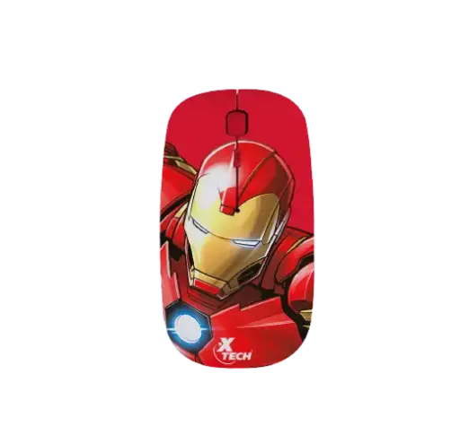 [WL-XT-M340IM] MOUSE INALAMBRICO XTECH IRON MAN 1600DPI ROJO XTMM340IM