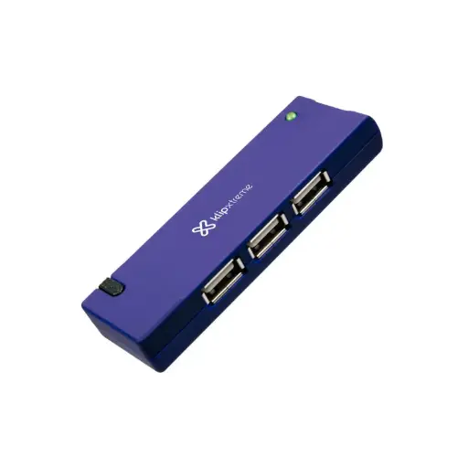 [KUH-400A] PORT PORTABLE USB KLIPX BLUE 4 HUB 2.0 KUH 400A