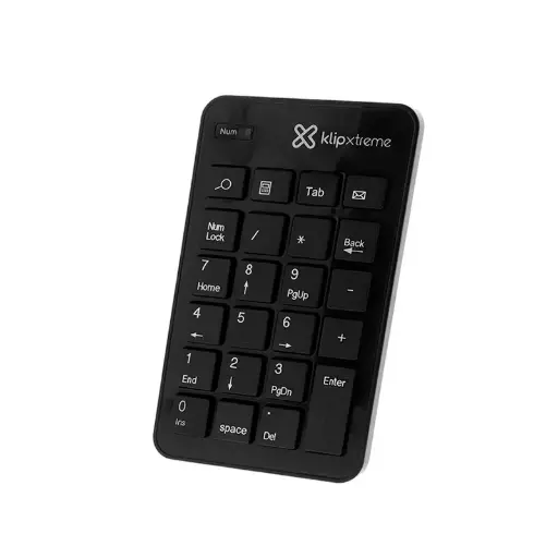 [NUMWL-KLX-110N] TECLADO NUMERICO INALAMBRICO KLIP XTREME JMP 110 COLOR NEGRO TIPO DE BATERIA: DOS PILAS AAA REQUERIMIENTOS: FAMILIA DE WINDOWS Y MAC OS