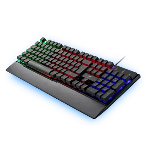 [TEC-XT-GAM510SU] TECLADO XTECH XTK 510S PARA GAMERS USB ESPAÑOL CON ILUMINACION MULTICL