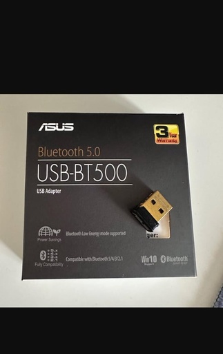 [ADAP-AS-USBBT50] ADAPTADOR ASUS USB A BLUETOOTH 5.0 USB BT500